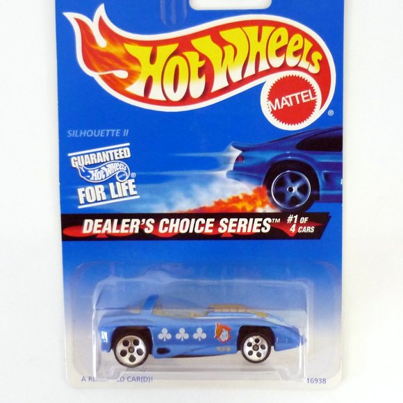 Hot Wheels Silhouette II #565 Dealer's Choice 1 of 4 Blue Die-Cast Car 1997 - Picture 1 of 1